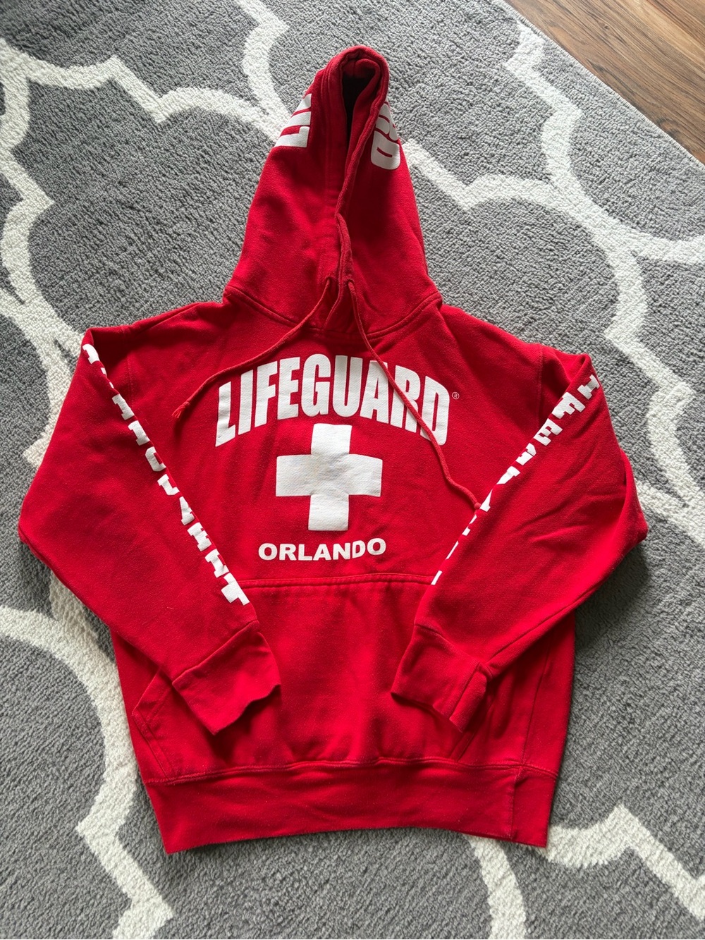 Red Lifeguard Orlando Hoodie Sweatshirt